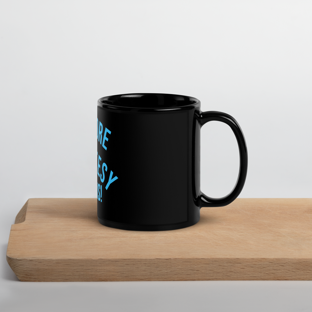 VVV. No More Black Glossy Mug